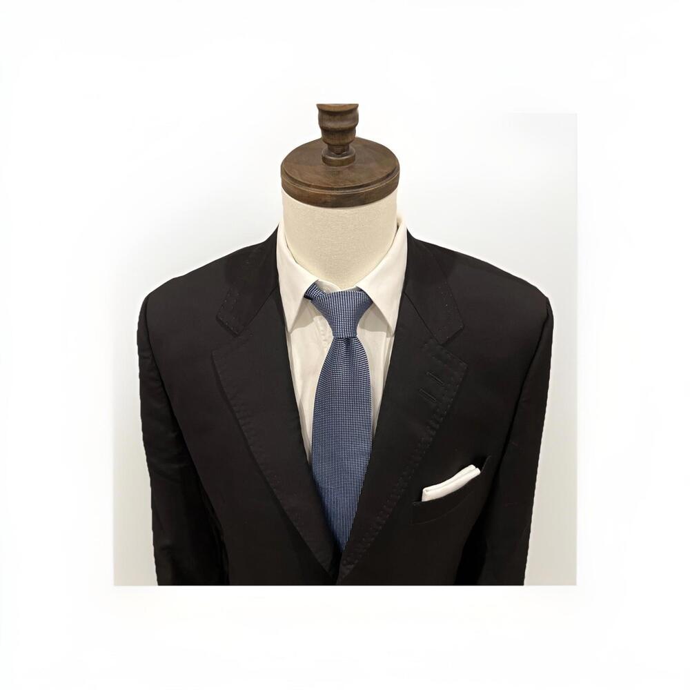 GORGEOUS PAUL SMITH LONDON MERINO WOOL CASHMERE SPORT COAT 44R BLACK ITALY *READ